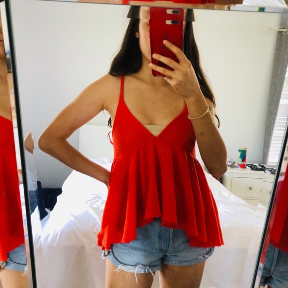 Urban Outfitters Ruffle Tank - Picture 1 of 4